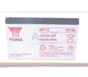 YUASA VALVE REGULATED LEAD ACID BATTERY 12V 7AH NP7-12 NP712 ! NEW !