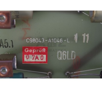 SIEMENS C98040-A1046-P3-01-87 C98040A1046P30187   C98043-A1046-L111  C98043A1046
