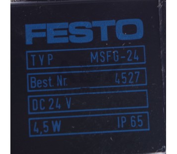 FESTO MFH-5/2-D-1B  MFH52D1B 13298 + NAV-1/4-1C-ISO + MSFG-24 4527  