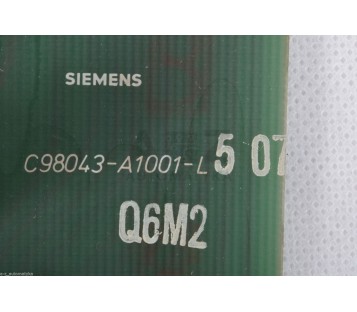 SIEMENS C98043-A1001-L507   C98043A1001L507 C98040-A1001-P2-02-02-85