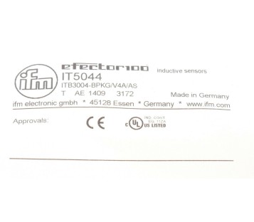 IFM IT5044 ITB3004-BPKG/V4A/AS ITB3004BPKGV4AAS  ! NEW ! 