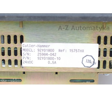 CUTLER HAMMER PANEL MATE  92Y01800  + 1242 AB REMOTE I/O