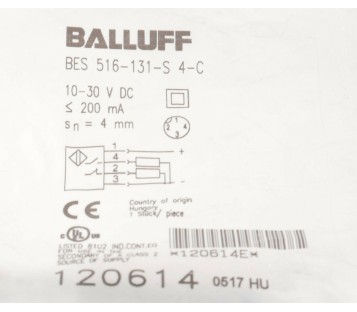 BALLUFF BES 516-131-S 4-C BES516131S4C  ! NEW ! 