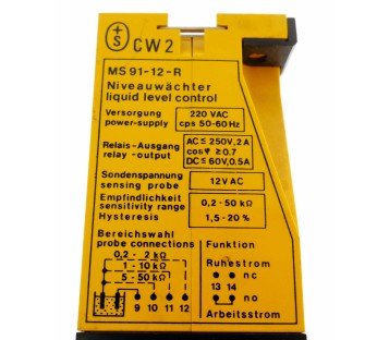 TURCK MS91-12-R MS9112R LIQUID LEVEL CONTROL