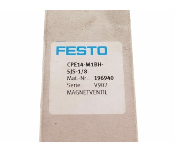 FESTO 196940 CPE14-M1BH-5JS-1/8 CPE14M1BH5JS18 ! NEW !