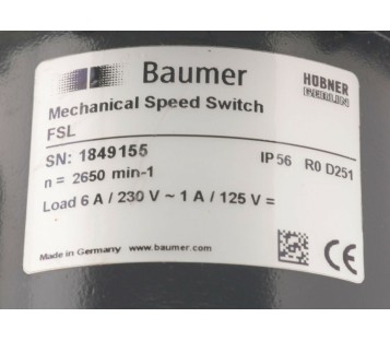 HUBNER POG 9 D 1024 + BAUMER FSL
