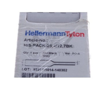 HELLERMANN TYTON HIS-PACK-25,4/12,7BK  88317-1014-140302 Heat shrinkable ! NEW !