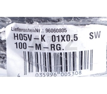 ECOGAMMA IEMMEQU H05V-K H05VK BLACK +/-9011 + COILS 01X0,5  96060805 ! NEW !