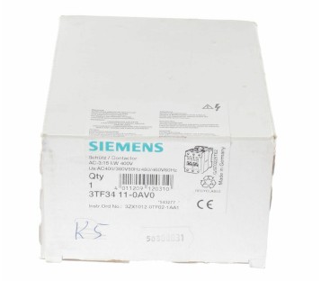 SIEMENS 3TF3411-0A V0 3TFF34110A V0 CONTACTOR 15kW 400V ! NEW !