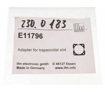 IFM E11796 ADAPTER FOR TRAPEZOIDAL SLOT 10X25.2MM ! NEW !