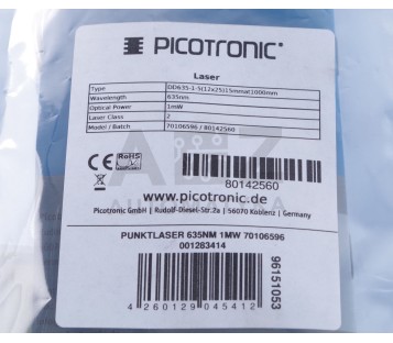 PICOTRONIC DD635-1-5(12X25) 15MMAT 1000MM 70106596 80142560  ! NEW !