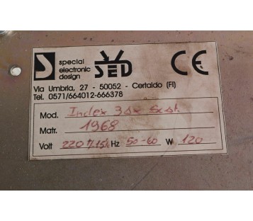 SED INDEX 3AX SCST 1968 RACK HOUSING Special Electronic Design
