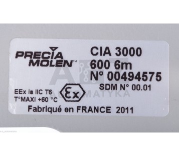 PRECIA MOLEN CIA 3000 CIA3000 600 6M 00494575 ! NEW !