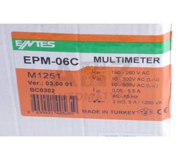 ENTES EPM-06C EPM06C EPM-06C-96 EPM06C96  M1251 103278 true RMS ! NEW !