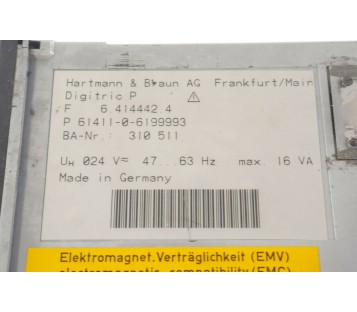 H&B HARTMANN & BRAUN DIGITRIC P 6.414442.4 310511 