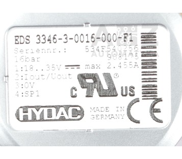 HYDAC 908175 EDS 3346-3-0016-000-F1 334630016000F1 ! NEW !