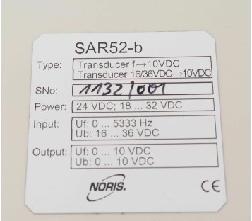 NORIS SAR52-B SAR52B SAR 52-B TRANSDUCER
