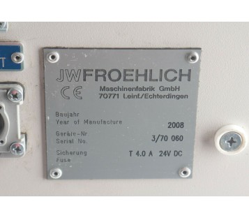 JW FROEHLICH MFL 200 MFL200 Leak Test Panel