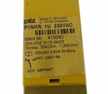 PILZ P1NKR 1U 230VAC 410040