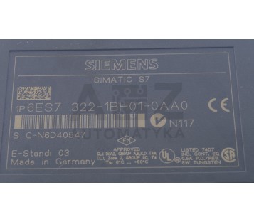 SIEMENS 6ES7 322-1BH01-0AA0  6ES73221BH010AA0