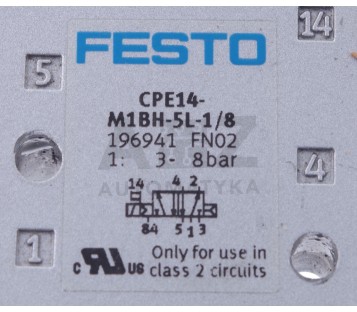 FESTO CPE14-M1BH-5L-1/8  CPE14M1BH5L18 196941  + MSZE-3-24 DC   MSZE324DC 
