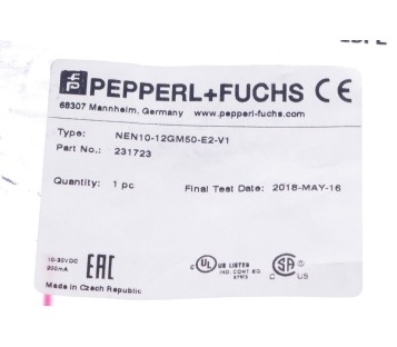 PEPPERL + FUCHS NEN10-12GM50-E2-V1 NEN1012GM50E2V1 231723  ! NEW !