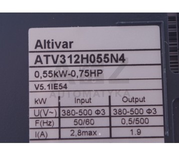 SCHNEIDER ALTIVAR ATV312H055N4 
