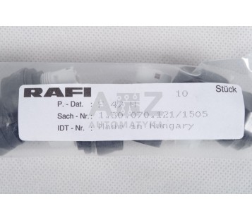 RAFI F47H 1.30.070.121/1505  Pushbutton Round Raised Collar Green ! 10PCS! NEW !