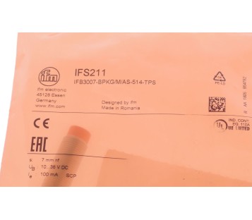 IFM IFS211 IFB3007-BPKH/M/AS-514-TPS   IFB3007BPKHMAS514TPS ! NEW !