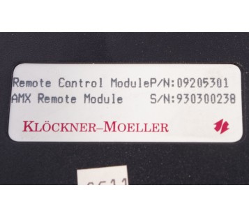 KLOCKNER MOELLER AMX REMOTE MODULE  09205301 