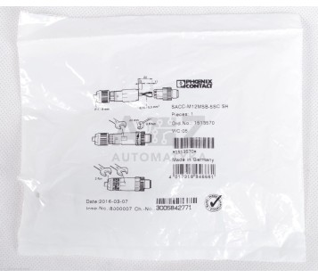 PHOENIX CONTACT  SACC-M12MSB-5SC SH  SACCM12MSB5SCSH 1513570 ! 3PCS ! NEW !