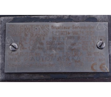 SIEMENS 1FT6034-1AK71-3EG1  1FT60341AK713EG1