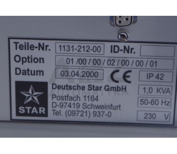 REXROTH MANNESMANN DEUTSCHE STAR  1131-212-00  113121200  ! NEW !