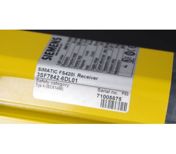 SIEMENS SIMATIC FS420I  3SF7842-6DL01   3SF78426DL01   ! NEW !