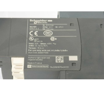 SCHNEIDER LU6MB0BL REVERSE BLOCK ! NEW ! 