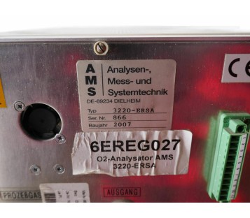 AMS 3220 3220-ERSA 3222ERSA O2-ANALYSATOR