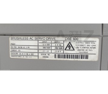 CONTROL TECHNIQUES DIGITAX DBE 600 DBE600