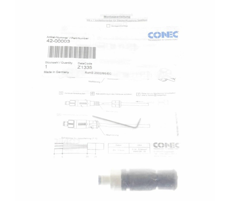 CONEC 42-00003 4200003 ! 2pcs   ! new !