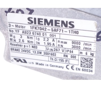 SIEMENS 1FK7042-5AF71-1TH0 1FK70425AFF711TH0  ! NEW !