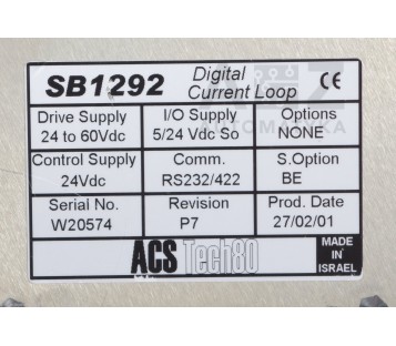 ACS TECH80 ACSTECH80 SB 1292  SB1292