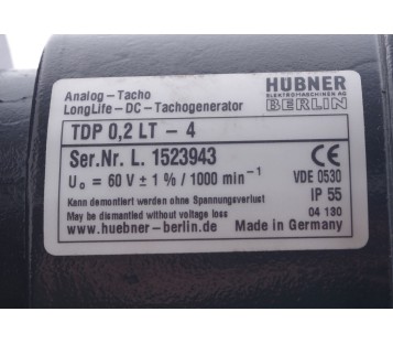 HUBNER TDP 0,2 LT-4  TDP02LT4 ! NEW !