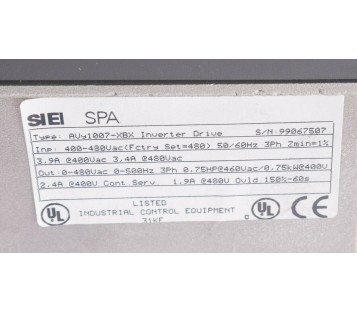 SIEI AVY1007-XBX AVY1007XBX S9L01 