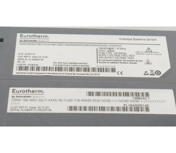 EUROTHERM 7200A/16A/400V/SELF/XXXX/3S/FUSE/C16/4MA20/ENG/