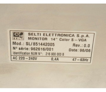 NUM 1060 SELTI SL/851442005 14" COLOR S-VGA 
