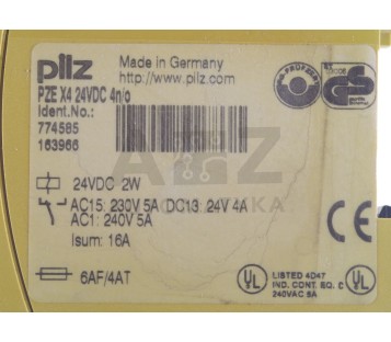 PILZ PZE X4 24VDC 4n/o  774585