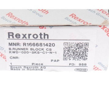 REXROTH R166681420 KWD-020-SKS-C1-N1-1 BALL RUNNER BLOCK CS ! 2pcs ! NEW ! 