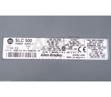ALLEN BRADLEY POWER SUPPLY SLC 500 SLC500 1746-P2 1746P2 