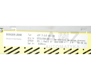 BERGER LAHR WDP3-245 WDP3245 WDP 3-245.081-09  3-245081-09  3245.08109 324508109