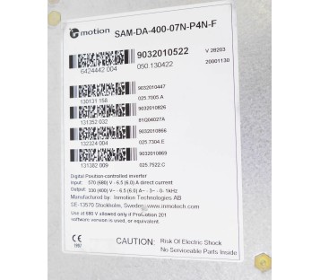 ATLASCOPCO 6424442004 SAM-DA-400-07N-P4N-F SAMDA40007NP4NF  