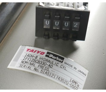 TAIYO PARKER 140H-8 1FY125CB330-AD HYDRAULIC CYLINDER 69kg ! NEW ! 